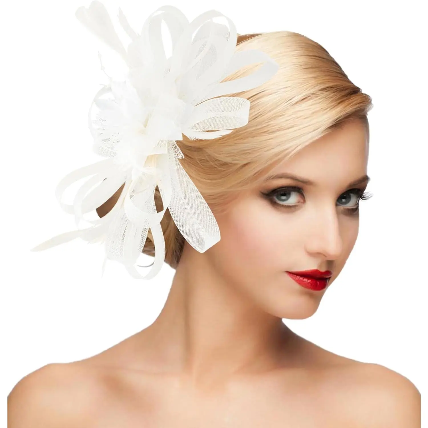 Fascinator Hat Headpiece Womens 20s  Wedding Hair Accessories for Derby/Wedding// Party