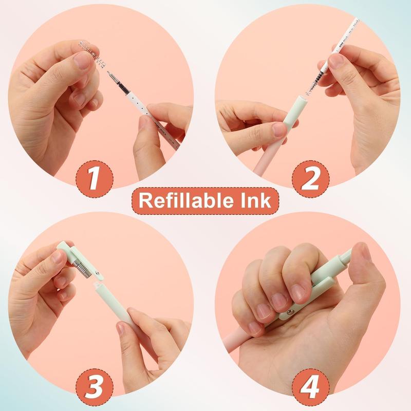 Zenith Zs12 Star Traveler Pens,Dry Quickly, Zennyth Zs12 Startraveler Aurora Accent Gel Ink Pen, Soft Grip Reduce Hand , Zenith Gel Pens Smooth Writing (Retro color)