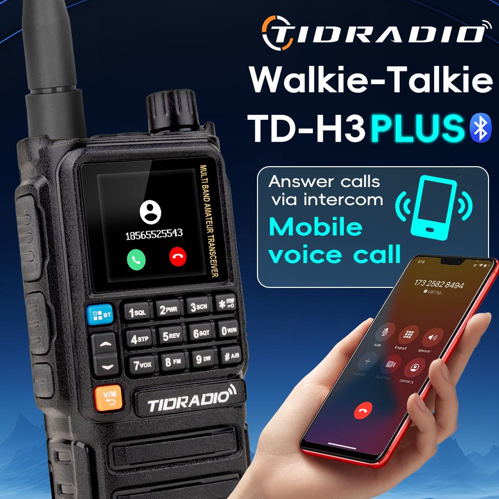 New TIDRADIO H3 Plus Beta Version Global Walkie Talkie Repeater Bluetooth Answerphone Air Band Long Range Radio