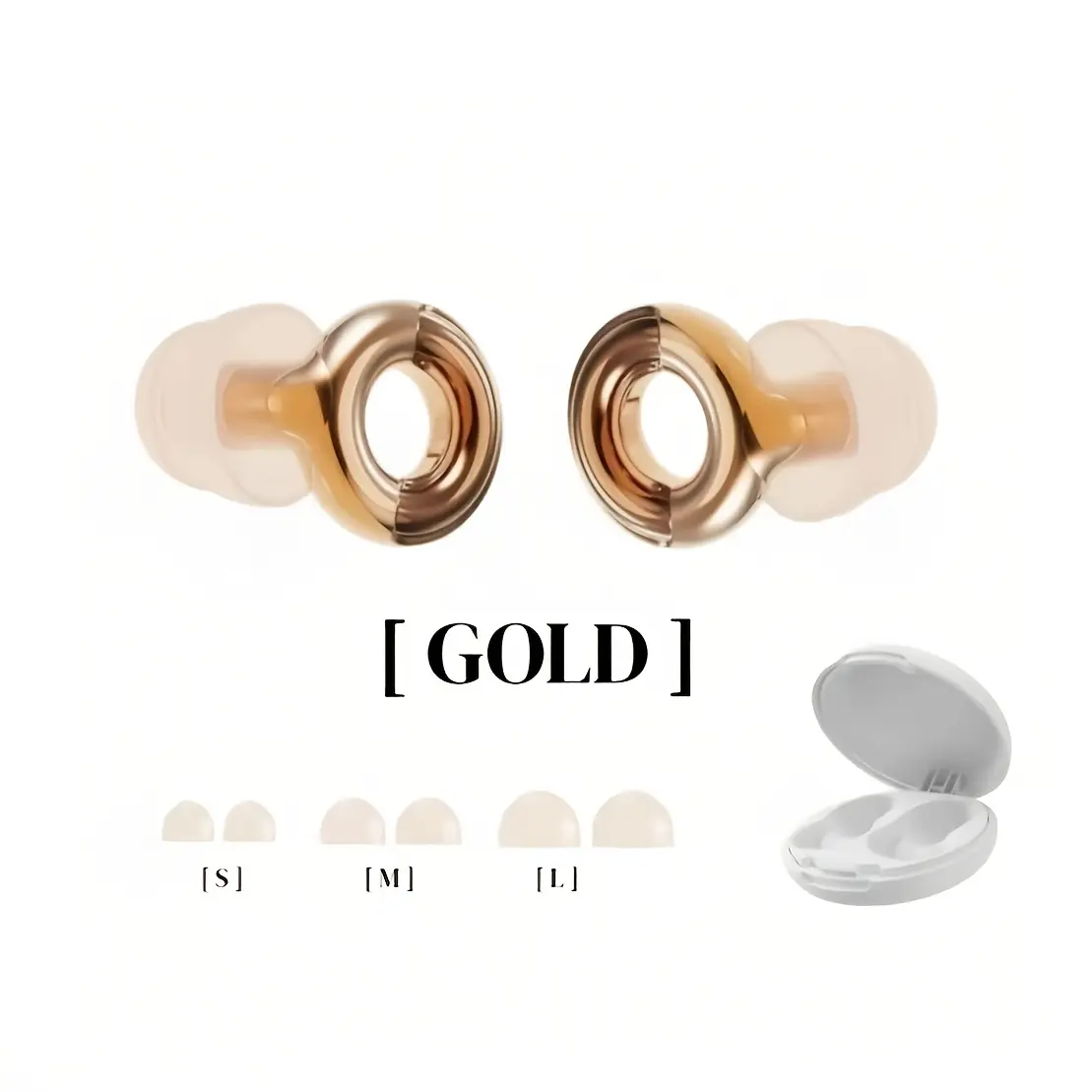 Silicone Sleep Earplugs, Reusable, Essential for Travel, Suitable for Work and Study, Including a Portable Storage Case and Four Pairs of Earplug Sleeves (XS/S/M/L Sizes), No Batteries Required