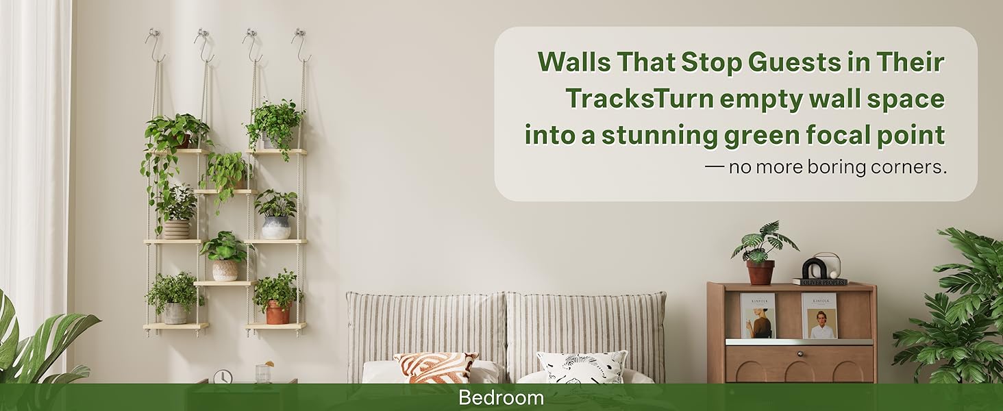 Window Plant Shelves 8-Tier Plant Shelves for Indoor Window Shelf for Plants Wall Mounted Window Sill Plant Shelf Living Room Boho