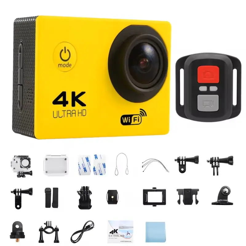 4K Action Camera 1080P/30FPS WiFi 2.0" 170D Underwater Waterproof Helmet Video Recording Camera Sports Cameras Outdoor Mini Cam vlogging camera