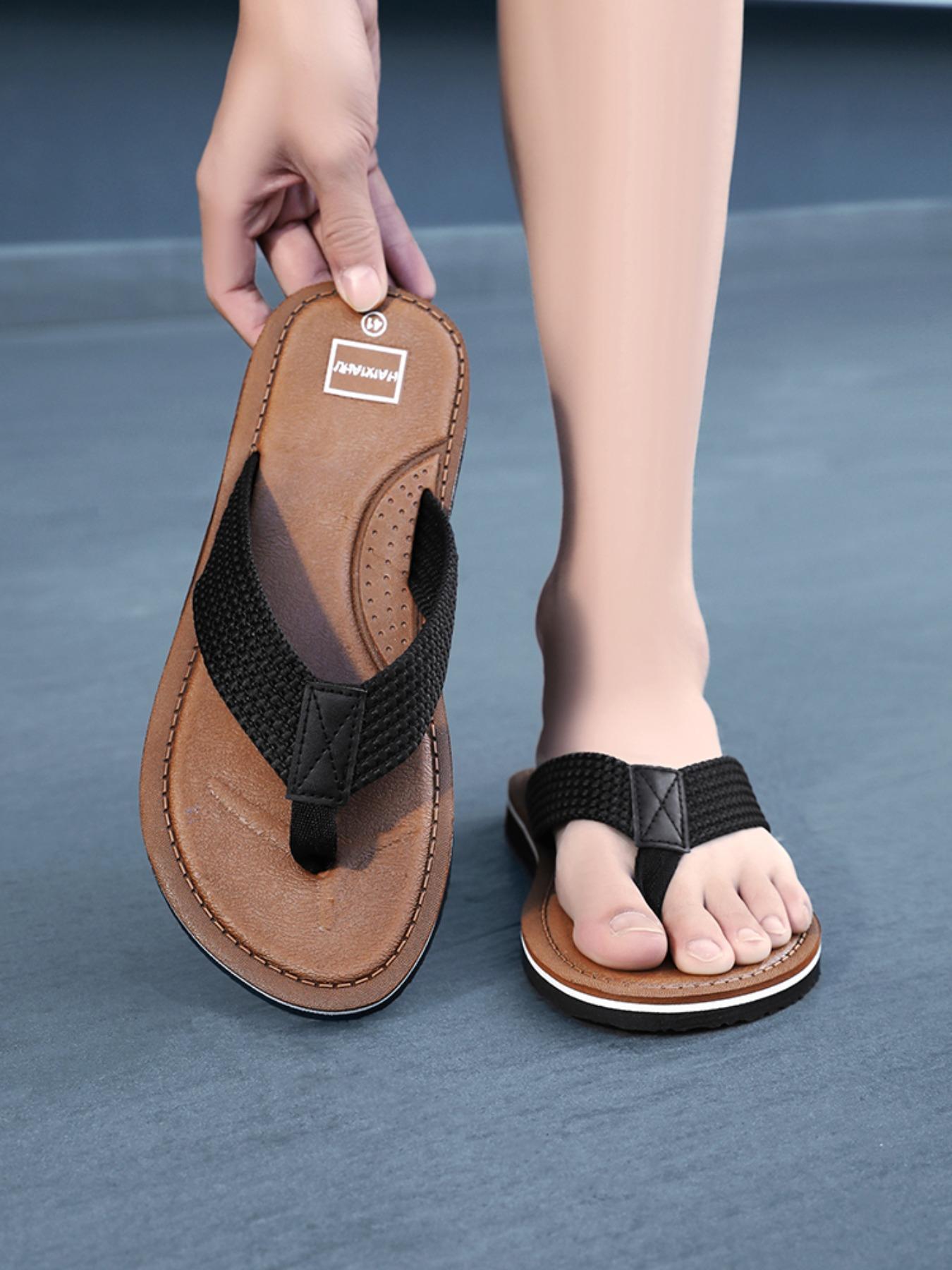 Men's Summer Fashion Slip-On Sandals, Breathable Lightweight Casual Shoes for Beach Streetwear Vacation Daily Wear