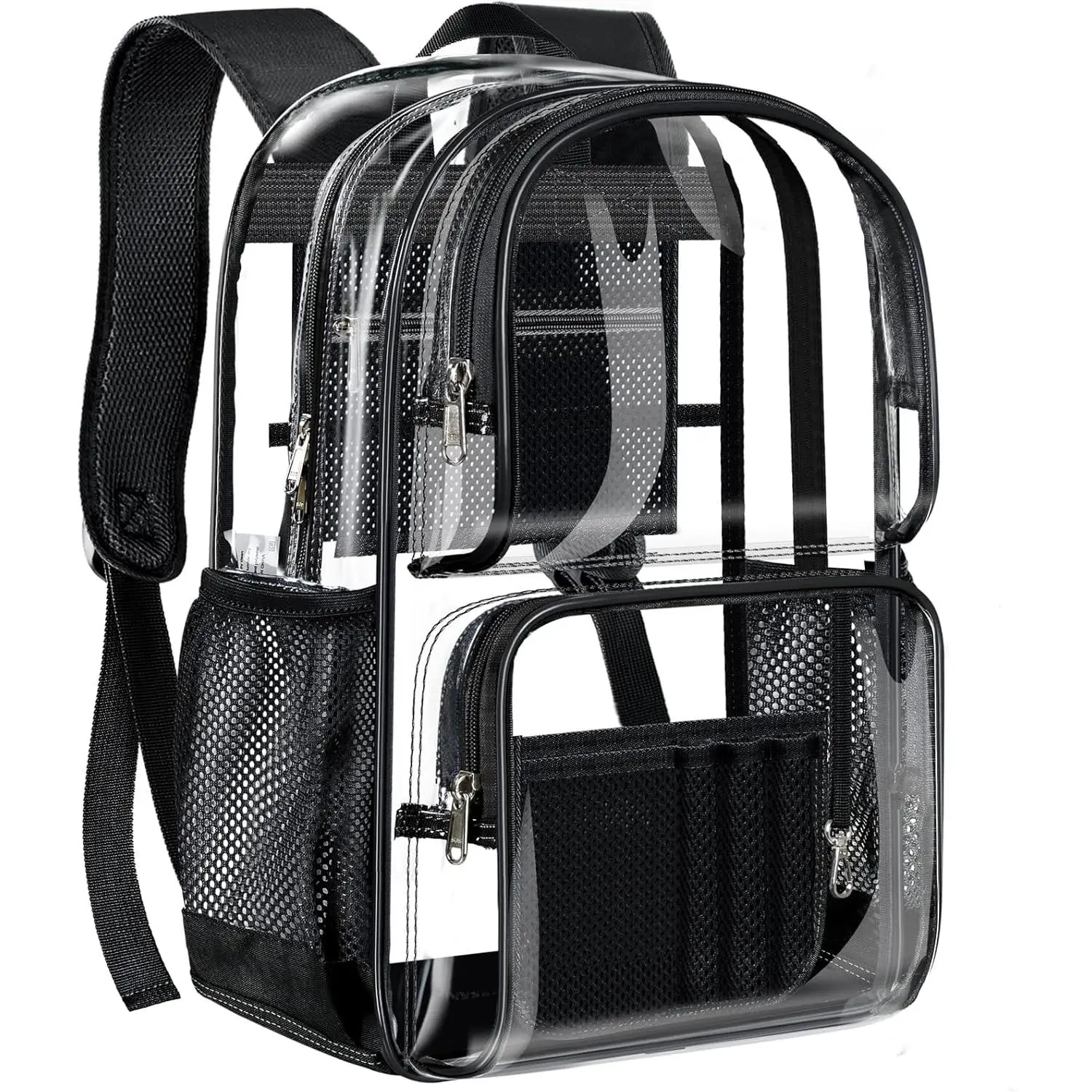 Clear Backpack Heavy Duty Transparent See Through Bag for College Work Travel Security