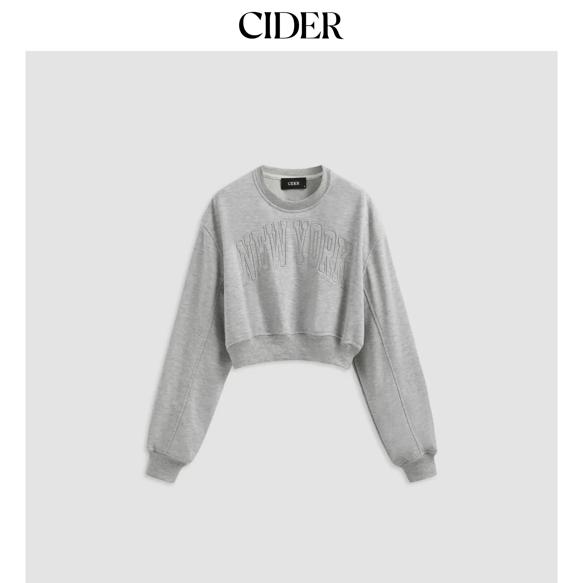 Cider [size 2-10] Terry Round Neckline Graphic Crop Sweatshirt SummerWins SummerFinds
