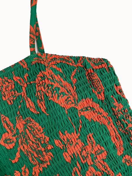 Women's Floral Print Shirred Waist Maxi Dress, Sleeveless Backless Design, Adjustable Strap, Casual Vacation Wear, Spring Summer