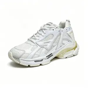 2026 latest model running shoes, white "dad shoes," retro-style men's sneakers, it is recommended to purchase one size smaller