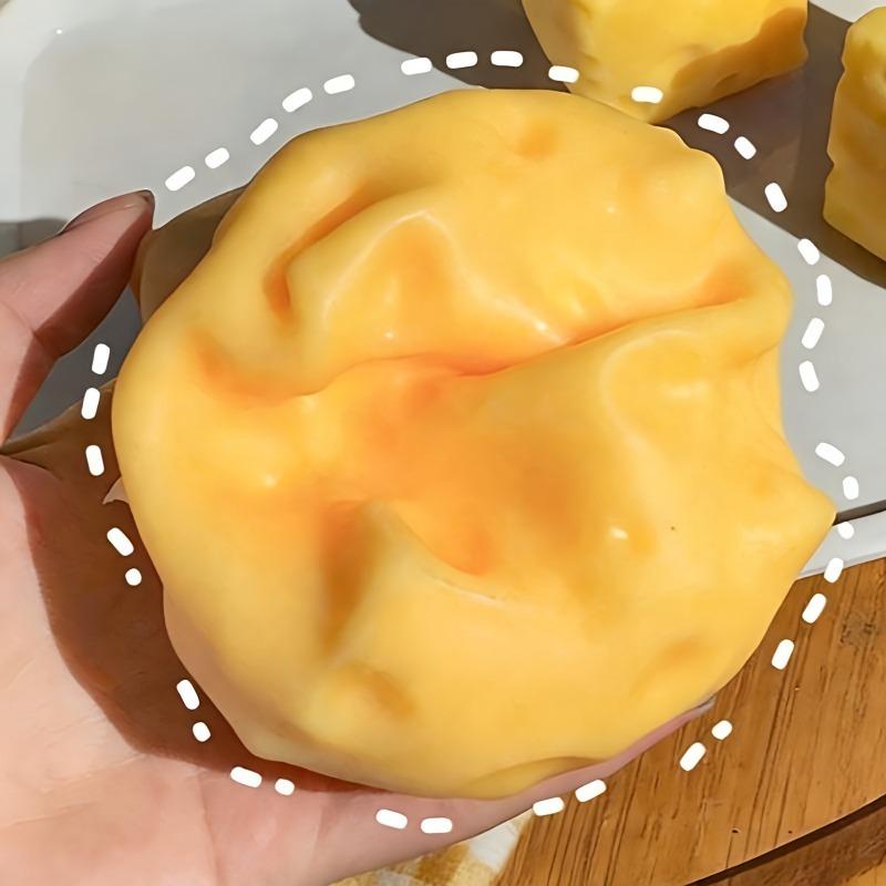 Giant Cheese Squeeze Toy Extra Large Size Cheese Squishy Fidget Toys Slow Rebound Shapeable Venting Ball for Adults Gifts