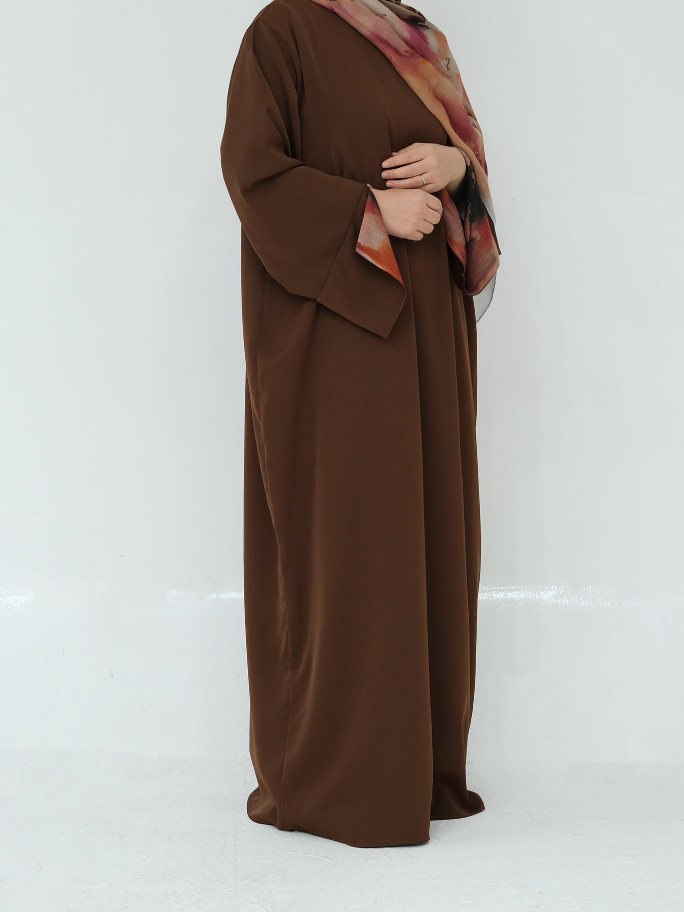 Women's Tie Dye Long Sleeve Dress with Hijab, Modest Casual Long Dress for Daily Wear, Ladies Islamic Clothing for All Seasons, Abaya Hijab Set, Modesty Muslim Clothing