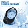 Reusable 1 Count Blue Helmet Cooling Pad for Cycling, Outdoor Sports, Circular Ice Pack for Adults, Cooling Gear for Outdoors, Cold Pack, Attachable Ice Packs