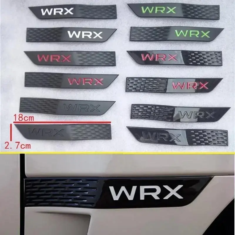2pcs For Subaru Impreza 2015-2018 WRX ABS Car Fender Side Emblem Sticker Auto Body Side Badge Decals Accessories