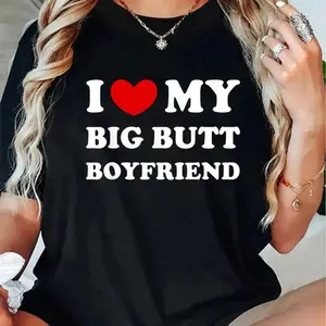 100% Cotton I Love My Boyfriend, I Heart My Boyfriend T-Shirt