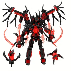 712pcs and 398pcs MOC 2 Game Model Toy Toileted Upgrade Building Blocks Set, Anime Game Building Blocks, Birthday Toys for Video Game Fans, Christmas, Halloween and Thanksgiving Gifts for Fans, Best for Christmas, Perfect for Thanksgiving