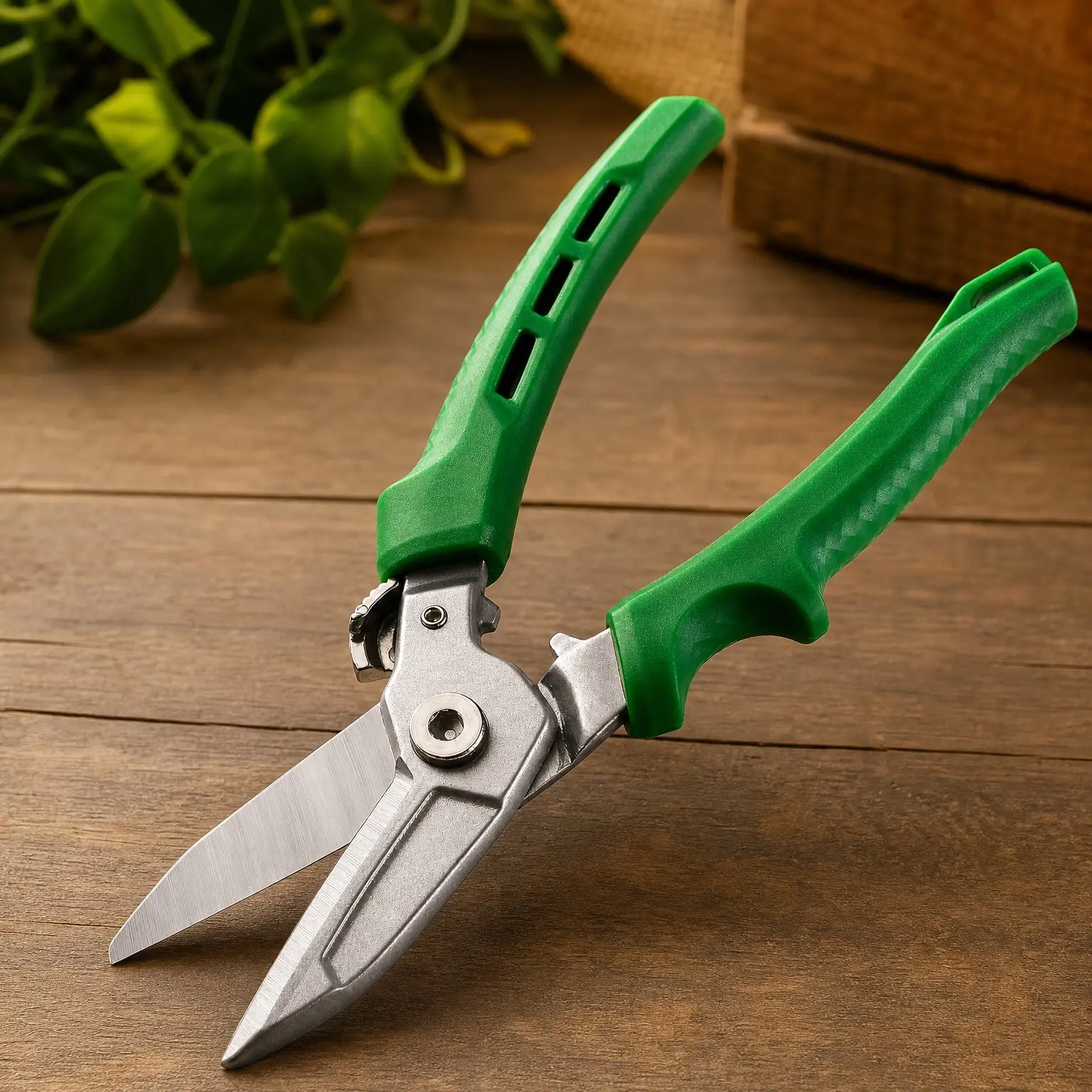 8" Heavy Duty Scissors All Purpose, Industrial Shears, CR-V Steel | Drop Forged Sharp Utility Scissors, with Safety Lock, Comfortable Grips
