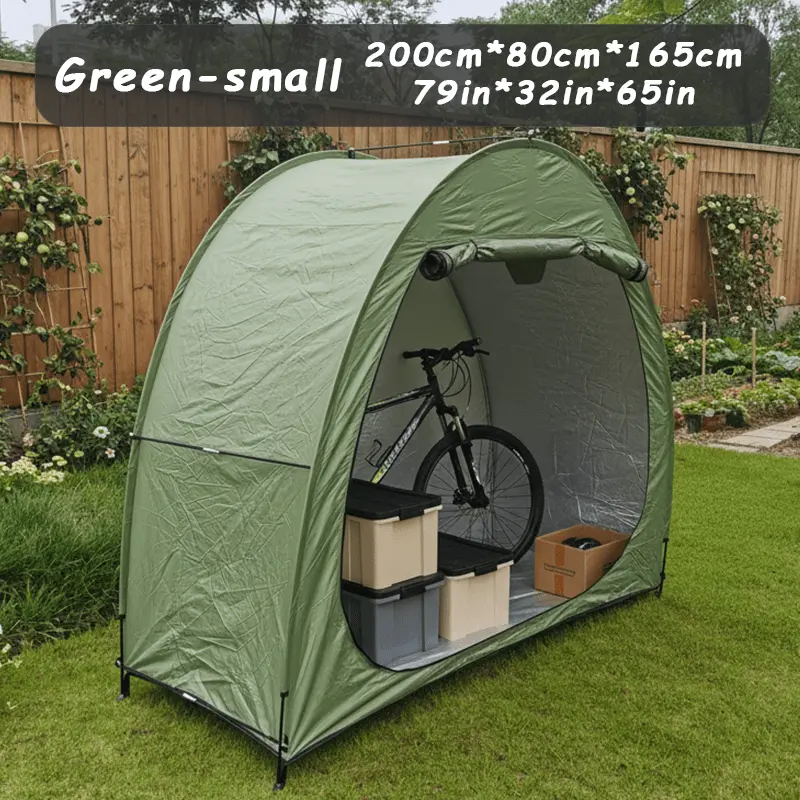 Outdoor Bike Cover, Storage Shed, And Tent – Foldable, Made of Heavy-Duty Oxford Fabric, with Aluminum Alloy Frame – Ideal for Gardens, Camping, And Outdoor Use