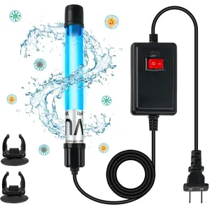 11W Aquarium UV Light for 55-150 Gallon Fish Tank, Green Machine Algae Remover for Efficient Algae Cleaning