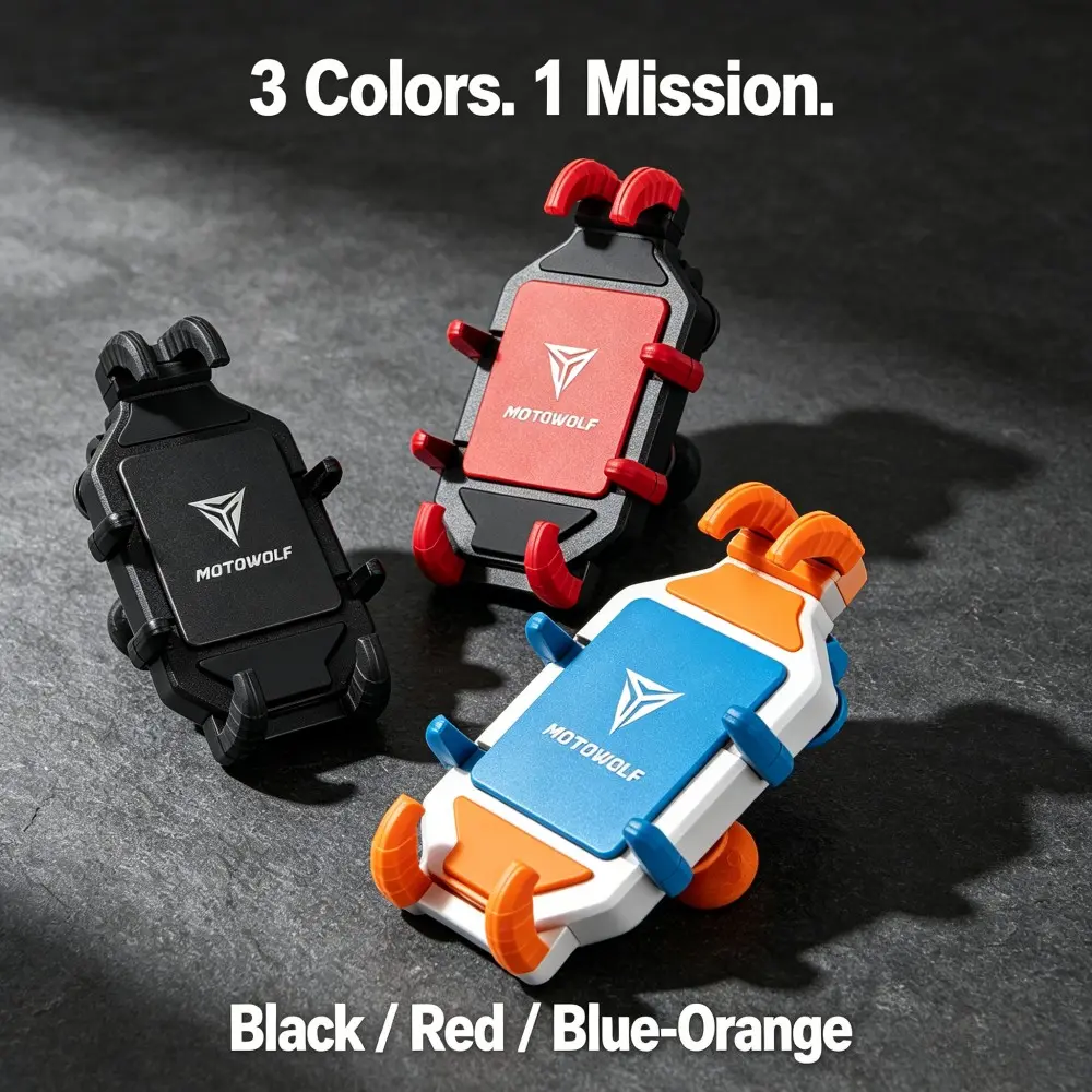 Motorcycle Shockproof Anti-Theft Phone Holder, Wireless Fast Charging Car Mount, Octopus Fixed Navigation Stand, Vehicle Accessory
