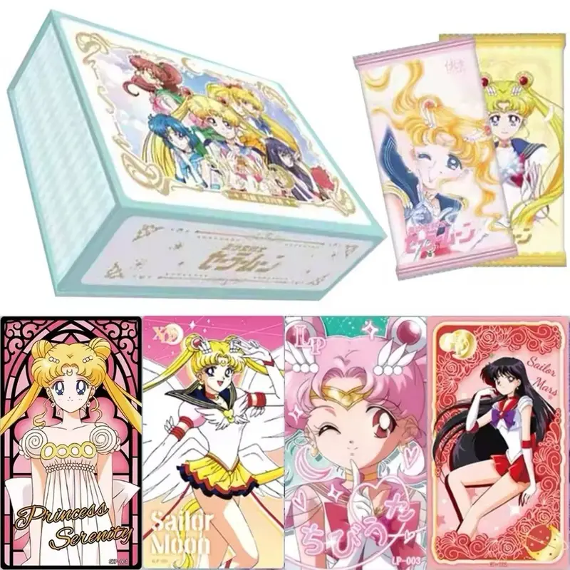 2026 Sailor Moon Anime Non-Sports Trading Card Game Factory-Sealed Collectible Box - 13 Booster Packs, Thick Stock, Embossed Craftsmanship, SP Limited, Nostalgic Gift for Card Collectors, Sailor Moon Characters