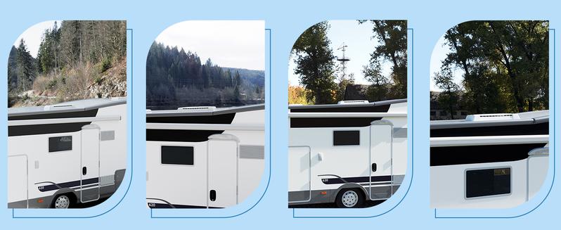 HECASA RV Refrigerator Vent Cover Compatible with Dometic Refrigerator Vents Direct Replacement Lid Cap Universal Durable