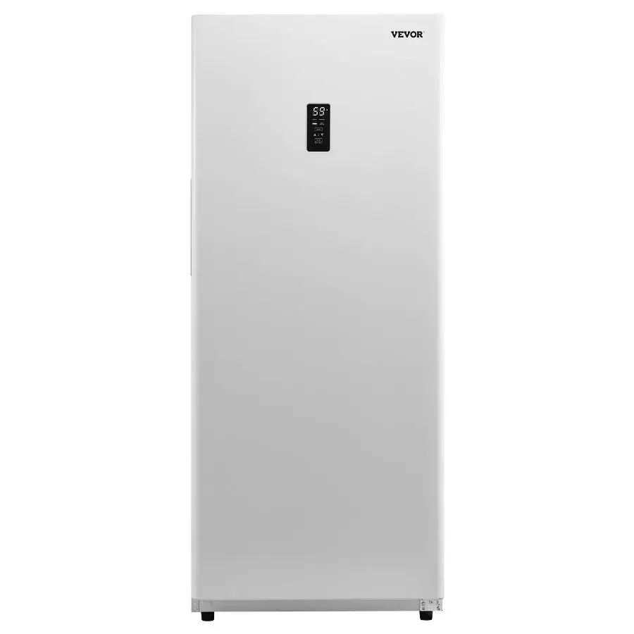 VEVOR Freestanding Convertible Freezer-Refrigerator, 14 Cu. Ft Frost-Free Unit with Temp Control Panel, Door Open Too Long Alarm, Adjustable Shelves, LED Lighting for Kitchen, Garage, Upright Freezer