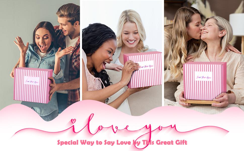 SUNDAY MIRTH Gifts for Women Birthday Gifts, Spa Gifts Set- 10 Pcs Christmas Valentine's Mother's Day Gifts and Cherry Blossoms Self Care Package Gifts Women, Relaxing Gifts Basket