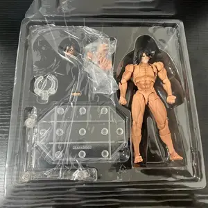 New High Quality 17cm Attack On Titan Anime The Armored Titan Eren Jaeger Figures Statue Collection Movable Model Doll Toy Gift
