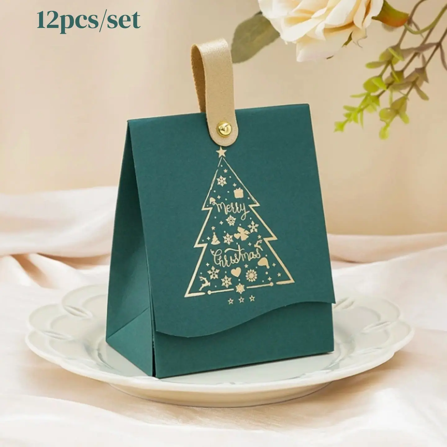 12PCS Christmas Gift Boxes, Assorted Candy Favor Boxes for Cookies, Chocolate & Party Favors, Holiday Treat Boxes for Christmas Gift Packaging，Party Favors，Christmas decoration