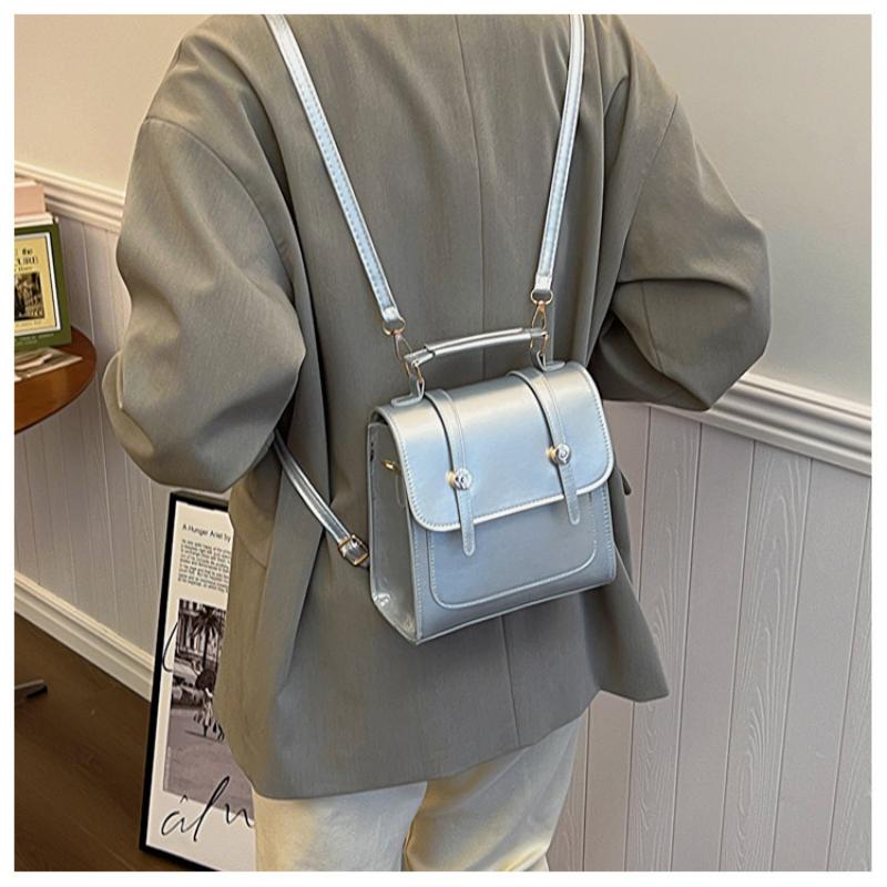 Large Capacity Simple Temperament Backpack, Western Style Casual Bag, Women's Bag