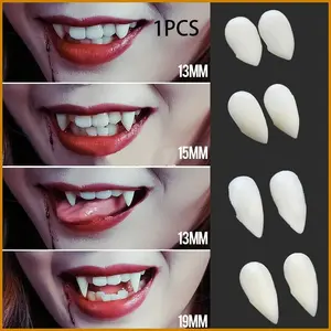 Halloween Vampire Zombie Scary Fake Teeth, Realistic Halloween Props, Party Role-Playing Accessories, Costume Decoration Items