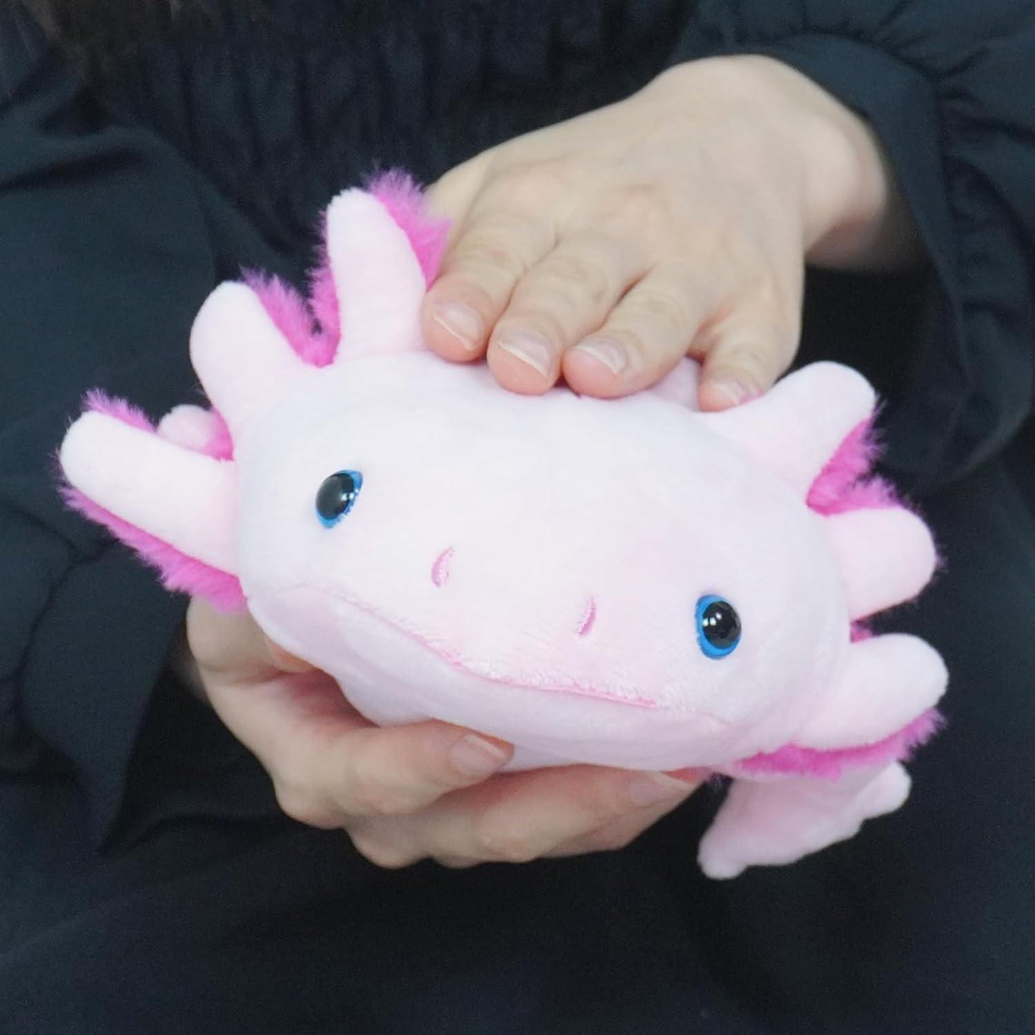 Axolotl Plush Toy, 1 Count Cute Stuffed Animal Plushie, Realistic Salamander Axolotl Plush Toy for Kids Gift Room Decor