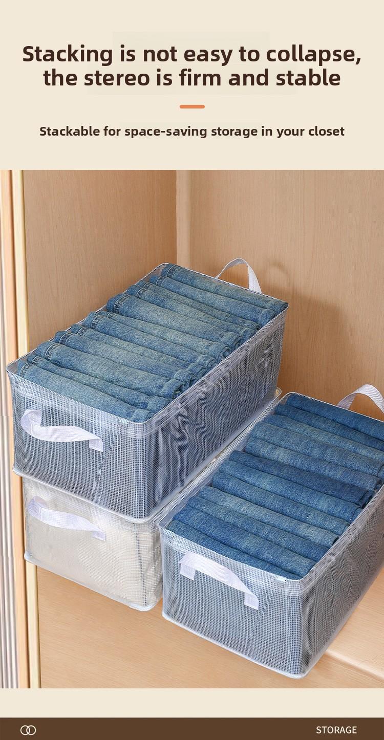 Transparent Clothes Storage Box, Drawer Organizer for Underwear Pants, Home Closet Organizer, Wardrobe Storage Container