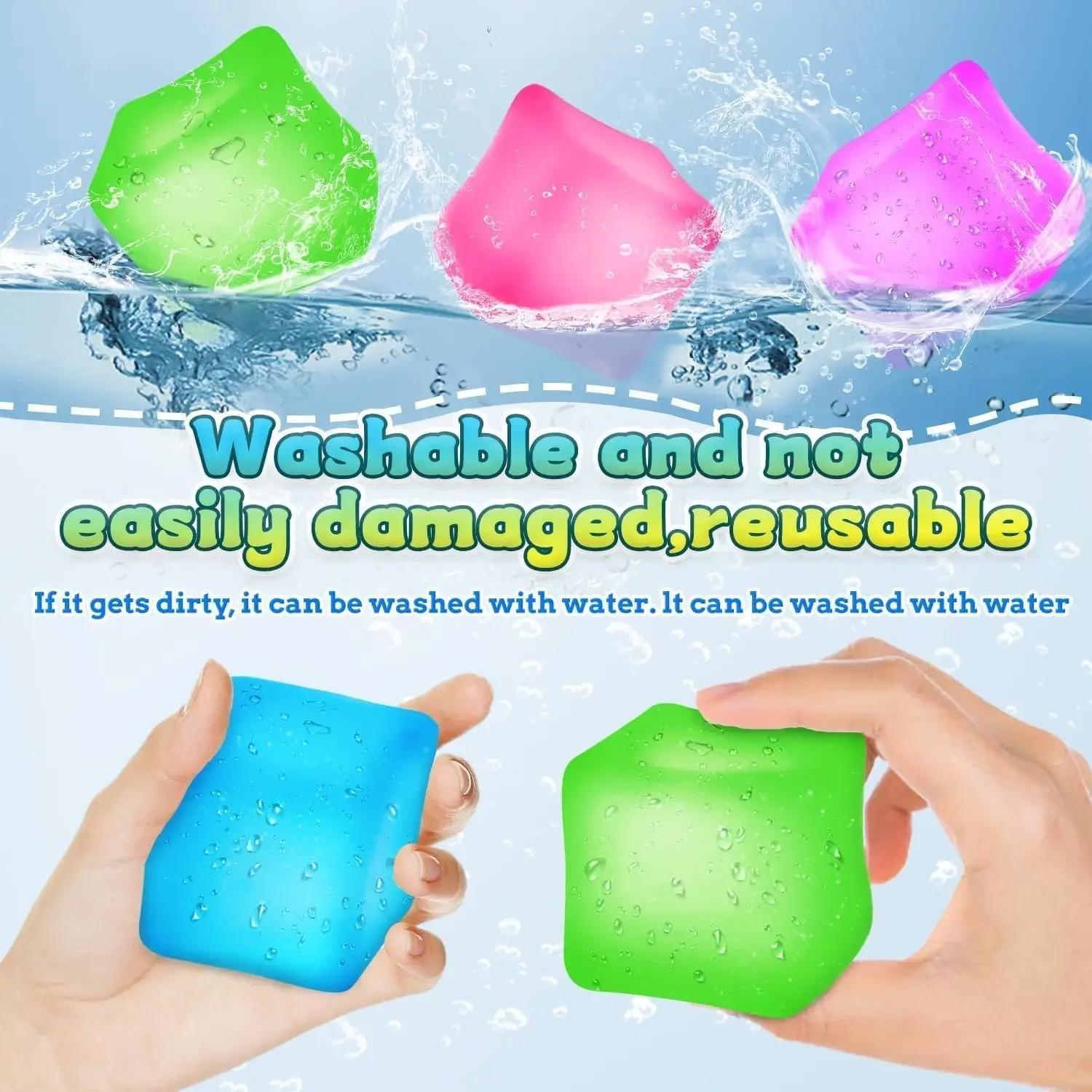 Square Ice Stress Ball Fidget Toys Stress Relief ADHD Autism Sensory Toys Soft Squishy Toys Party Favors Gifts for Kids Adults