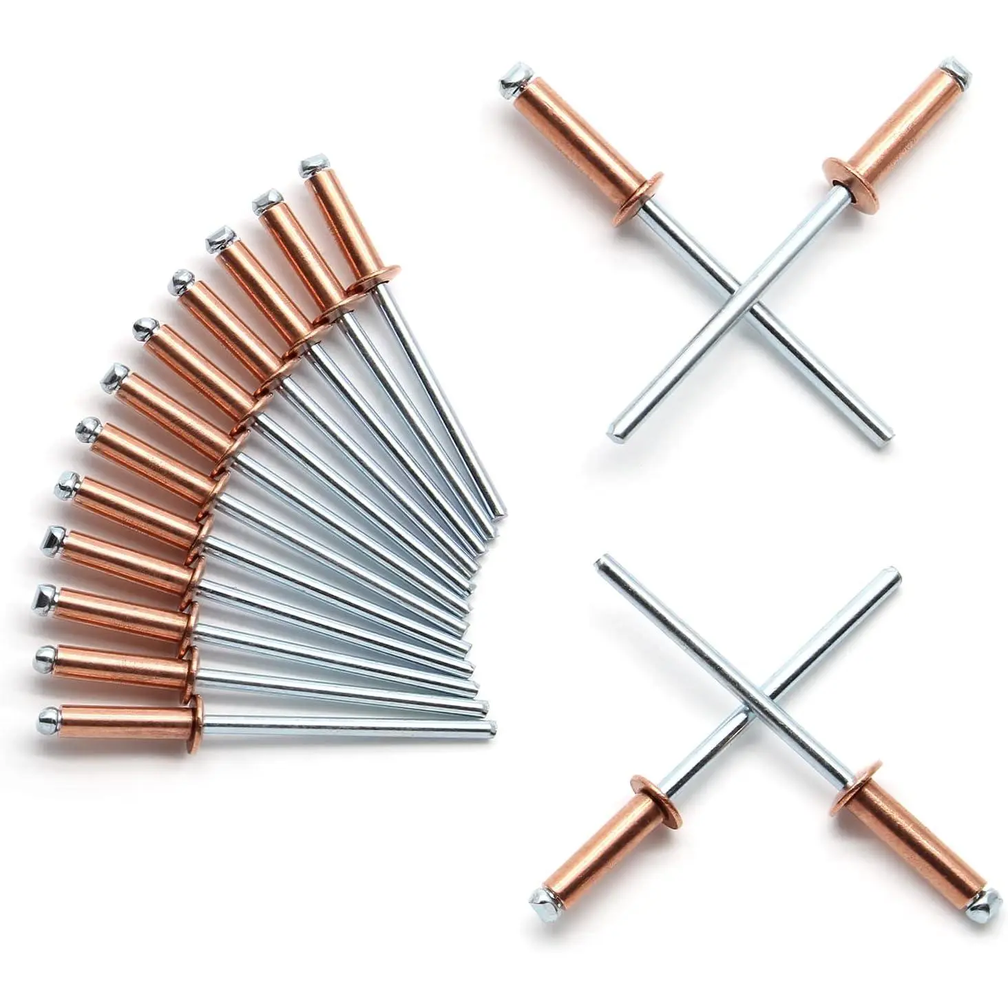 1/8" x 1/2" Red Copper Pop Rivets  - 60 count,  Rivets Metal Blind Rivets Kayak Rivets Tool Marine rivet fasteners for Boat