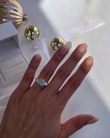 Fansilver synthetic Moissanite Earrings,1.0ct-2.0ct D Color Brilliant Round Cut Lab Earrings Dangle Earrings synthetic Moissanite Leverback Drop Earrings