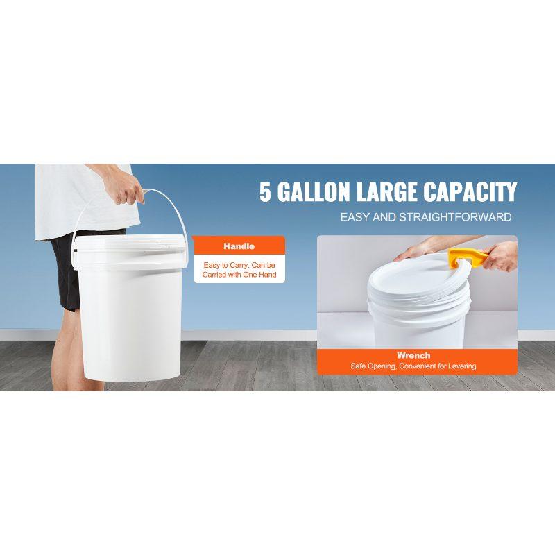 VEVOR Tankless Water Heater Flushing Kit, Includes Efficient Pump 5 Gallon Pail 2 Hoses Descaling Powder, Wrench and Adapter for Quick Install Easy to Start, Water Heater Flush Kit VEVOR Tankless Water Heater Flushing Kit, Includes Efficient Pump 5 Gallon Pail 2 Hoses Descaling Powder, Wrench and Adapter for Quick Install Easy to Start, Water Heater Flush Kit
