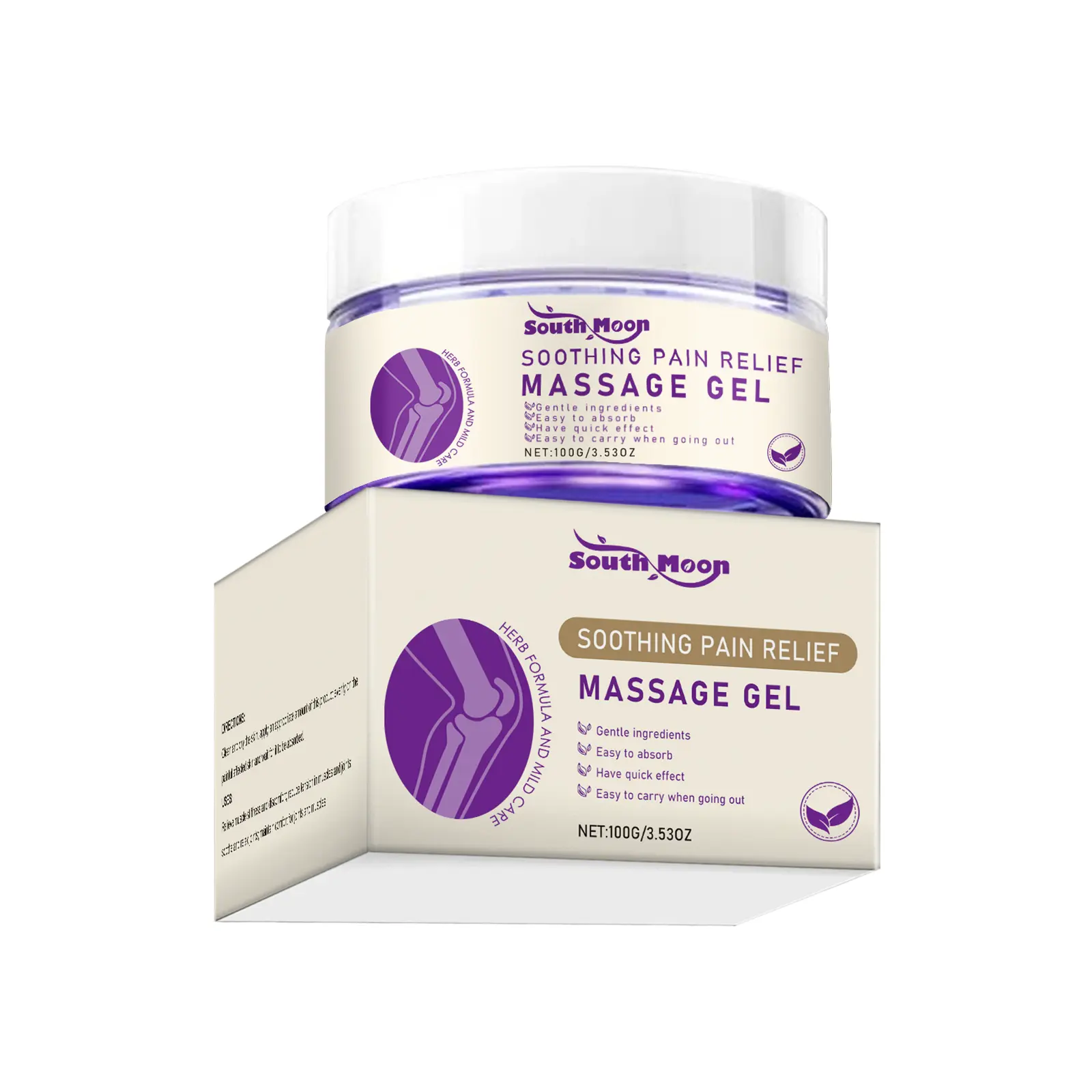South Moon Body Care Gel, Daily Care Joints Knees Elbows Shoulders Comfortable External Application