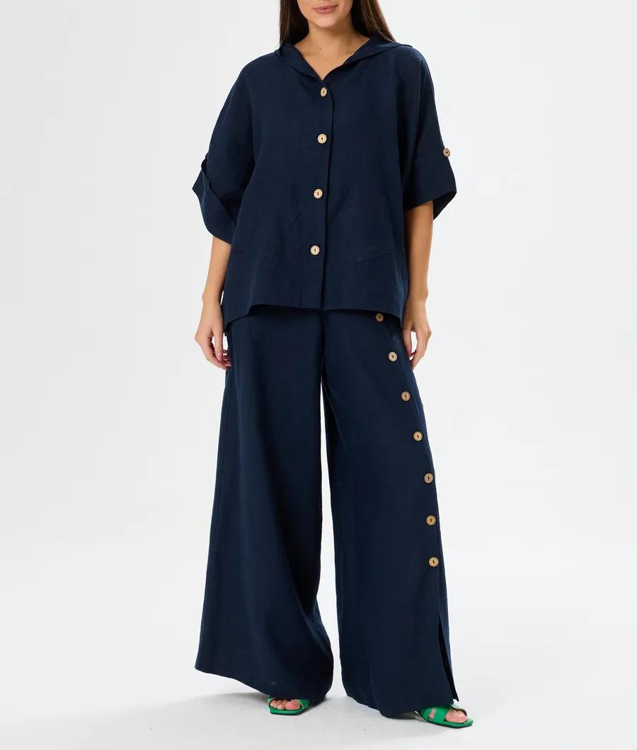 Women’s Spring 2-Piece Hooded Sweatshirt & Pants Set – Casual Loose Fit Outfit