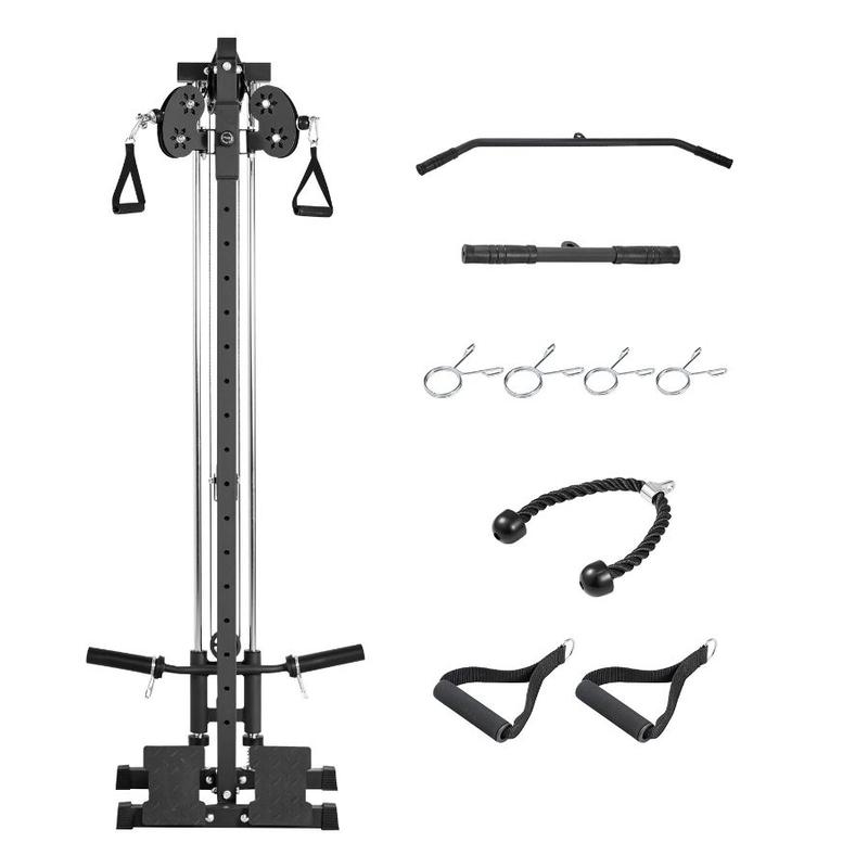 VEVOR LAT Pull Down Machine, 3 - in - 1 Row Cable Machine, Cable ...