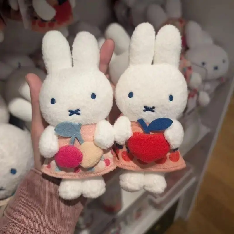 Anime Cute Miffy Plush Doll Pendant Cherry Exquisite Compact Lovely Kawaii Sweet Soft Decoration Give Away Gift Cure Personality