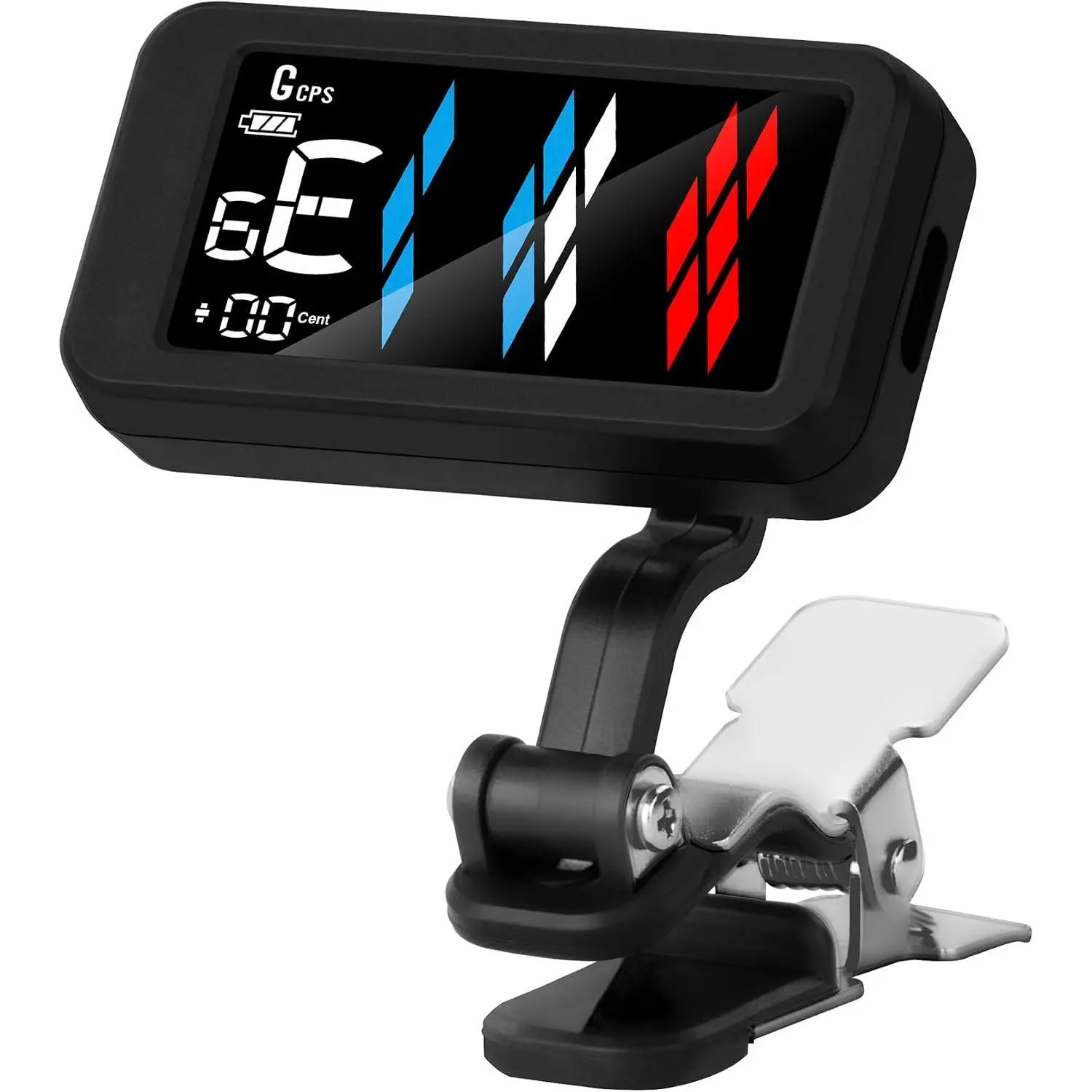WST-905Li Rechargeable Clip- Guitar Tuner,4 Display Modes, ±1 cent High  of Accuracy, 5 Tuning Modes for  Instruments, Rechargeable