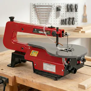 GARVEE 16-Inch Variable Speed Scroll Saw with Extra-Large Adjustable Tilting Table and LED Light – Perfect for Woodworking, Acrylic, and Precision Craft Cuts Wood Cutting Machine Saw Blades Tool Box Tool Kit