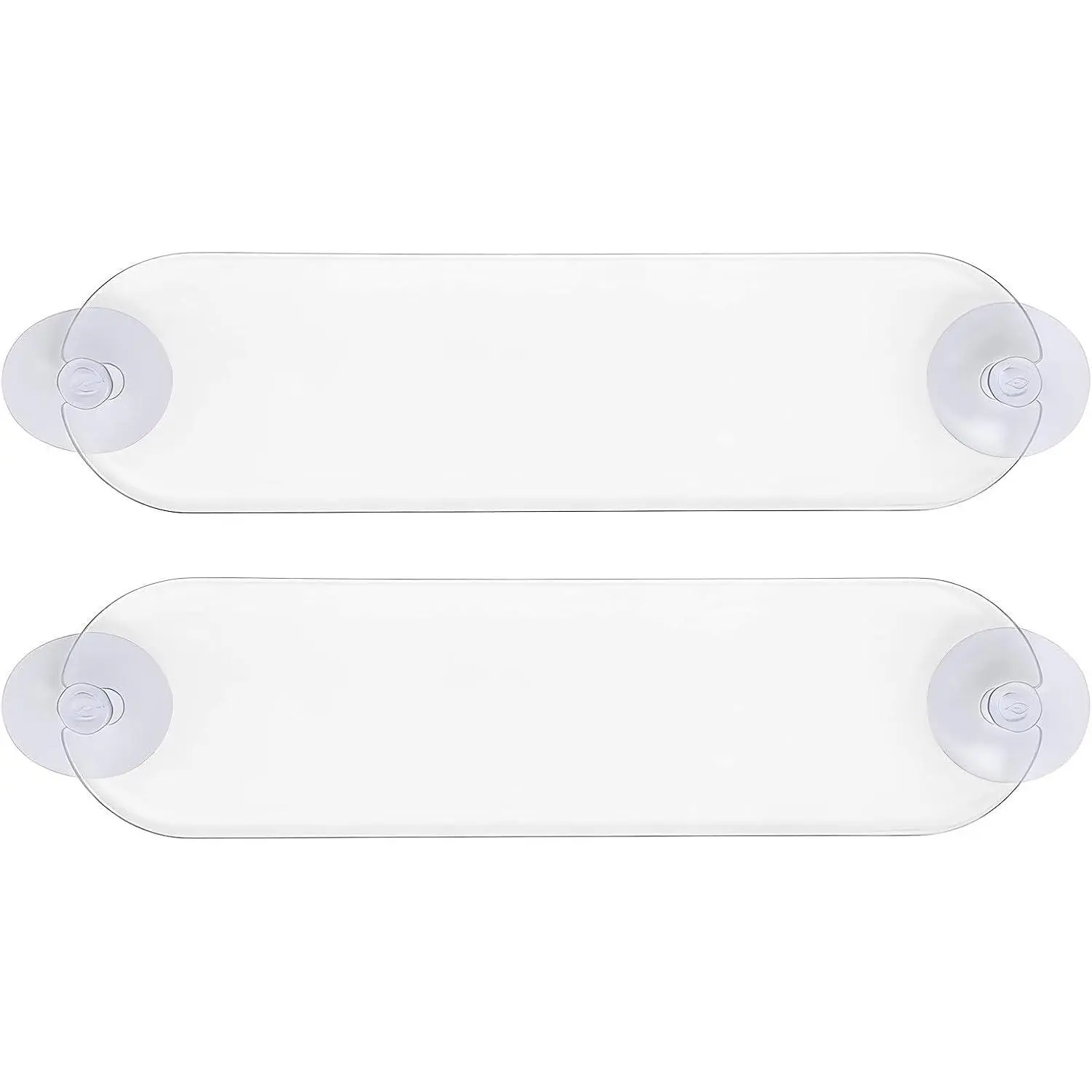 2 count EZ Pass Holder,  Auto Windshield Ipass Mounting Strip with  Suction Cups, Easy to Install and Remove Transponder Holder Toll Pass Strip for  Windshields