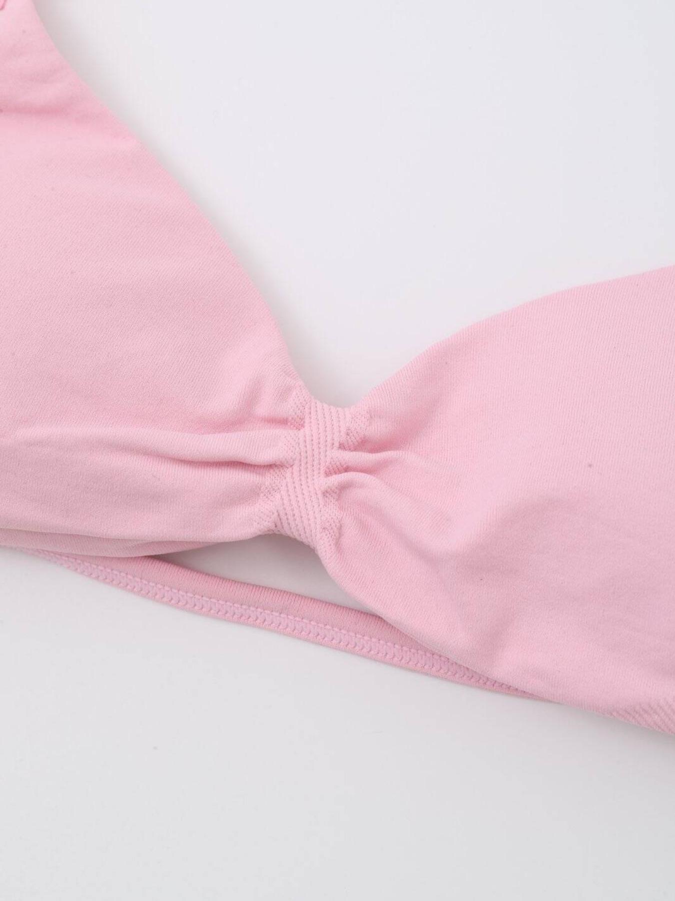 Women's Solid Color Strappy Sports Bra, Breathable Comfortable Backless Padded Impact Strappy Bra, Quick Drying Running Fitness Sports Bra