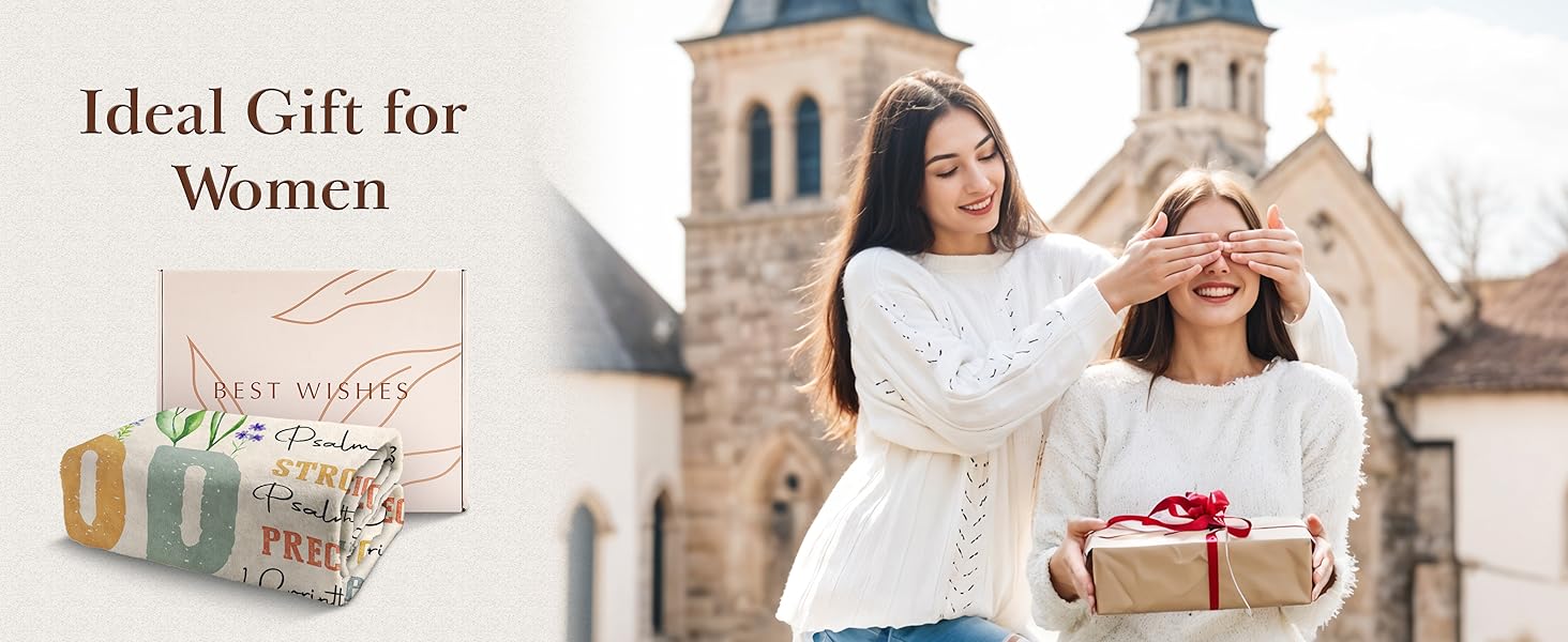 Christian Gifts for Women Birthday - Inspirational Floral Throw, Religious Birthday Gift for Women, Christian Blanket for Mom Sister Friend Girl, Baptism Confirmation Spiritual Gift for Her