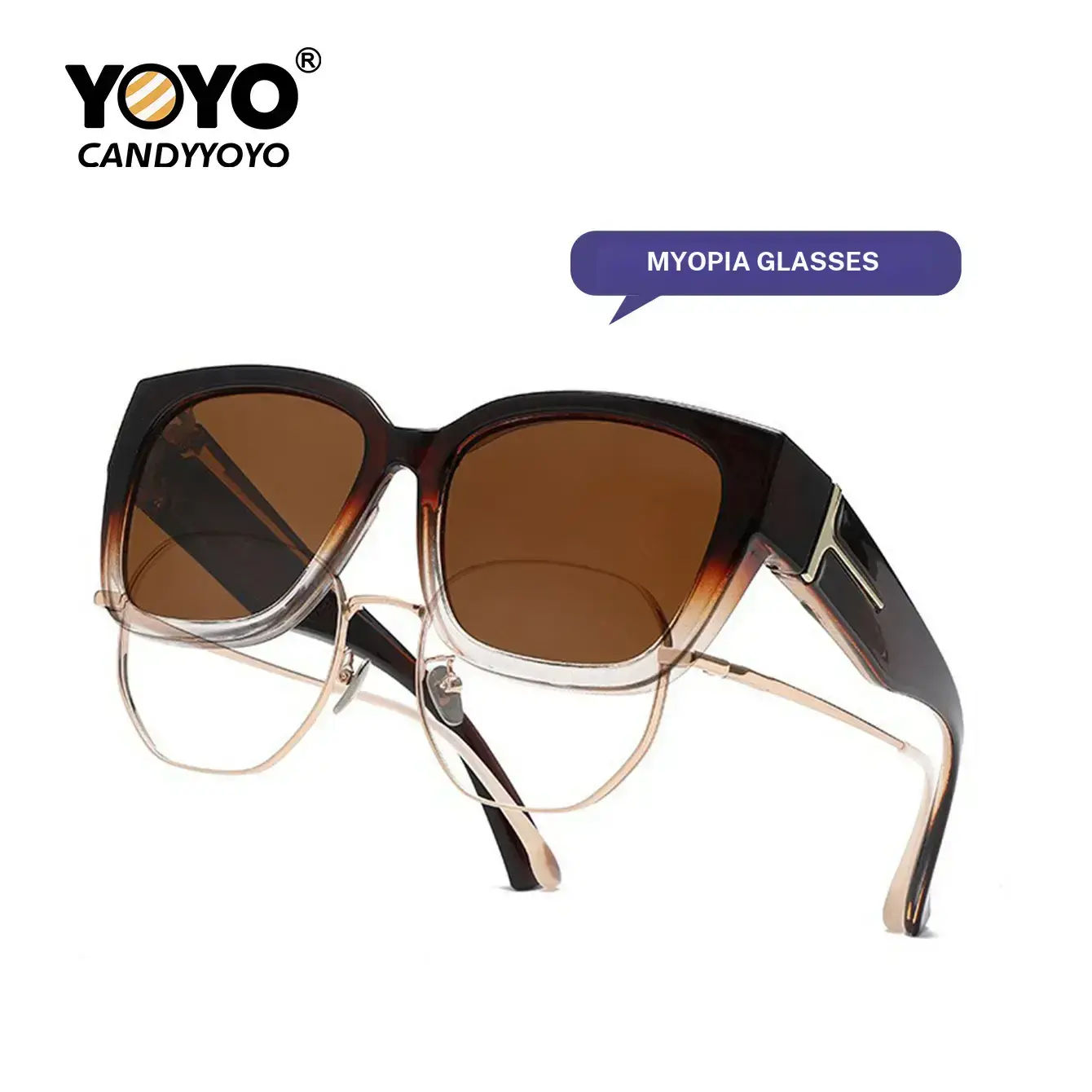 Original design, stylish and trendy polarized mirrored sunglasses that can be worn over prescription glasses. Ultra large square design with UV400 protection against ultraviolet rays and sunlight. Perfect for daily commutes or travel.