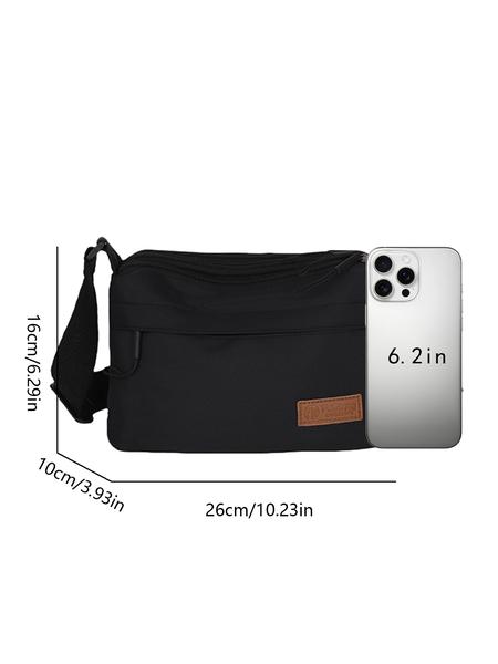 Multi-compartment casual crossbody bag, fashionable, versatile and compact, simple solid color with multiple colors to choose from, lightweight and portable small crossbody bag, niche creative, suitable for office workers, etc., Minimalist crossbody bag