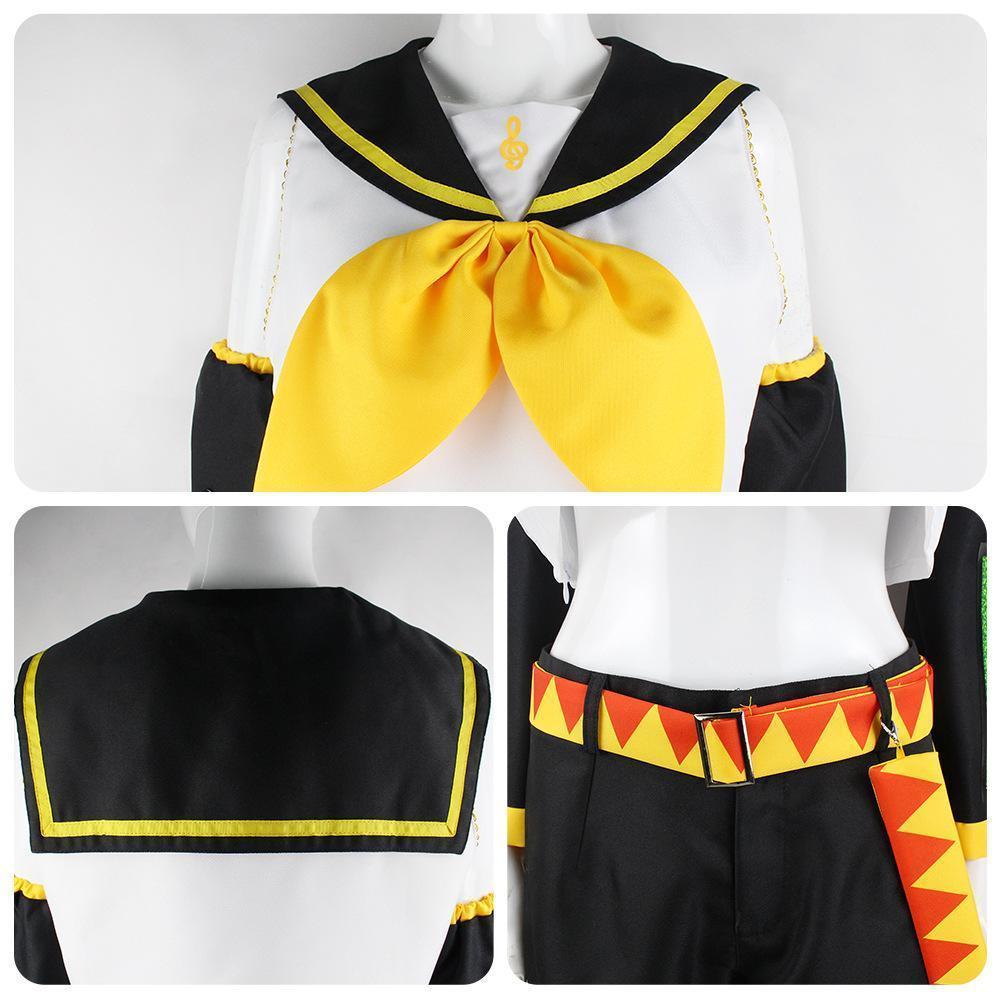Anime Rin Len Cosplay Costume Len Rin Cosplay Len Costume Kagamine JK Uniform for Halloween Comic Con Outfits # 1 # W.