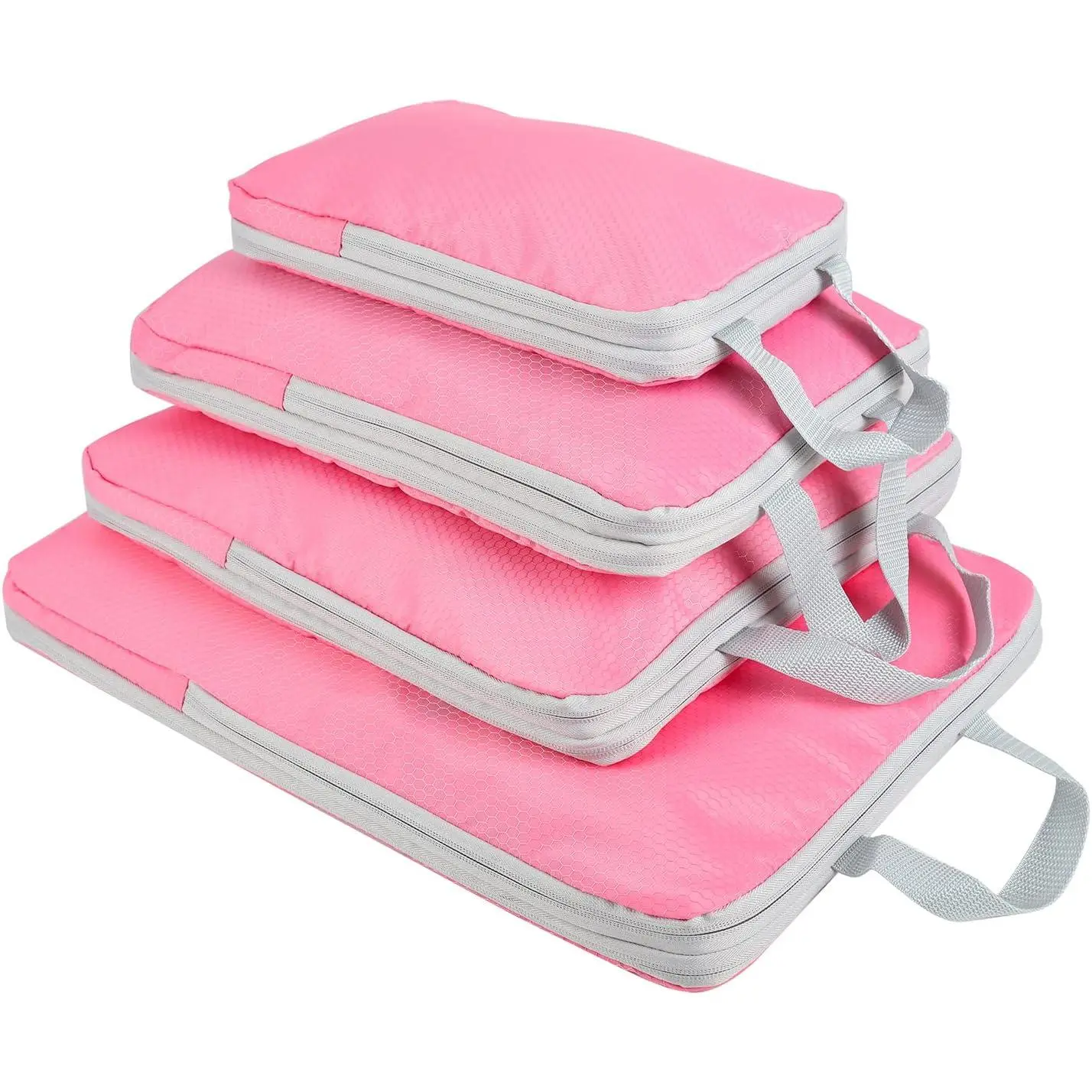 4 Set Compression Packing Cubes, Travel Luggage Organizers and Storage Packing Cubes ()