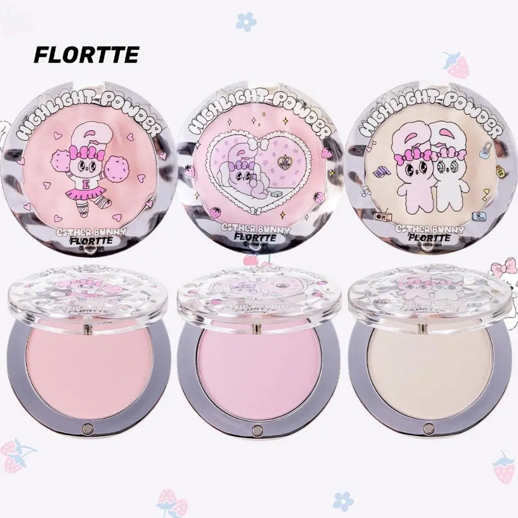 FLORTTE Esther Bunny Single-Colour Matte Highlighter Powder, Contour & Brighten Face Makeup Cosmetics (Toys & Hobbies Classic Novelty Toy Accessory)