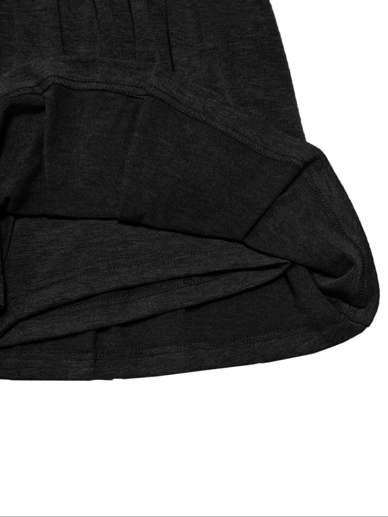 Women's Solid Color Top & Skort, Casual Fashion Cozy Round Neck Short Sleeve Tee & Skirt for Daily Outdoor Wear, Ladies Outfits for Summer